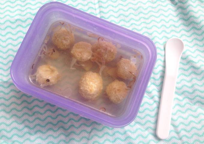 Resep: Chicken Meatball (MPASI 10mo+) Menu Enak Dan Mudah Dibuat