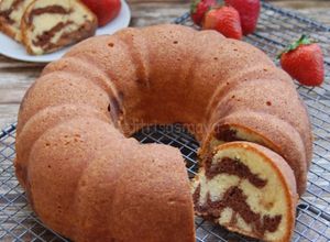Foto resep Marmer cake lembut (8 telur)