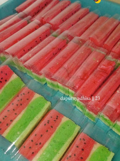 Foto resep Bolu kukus semangka
