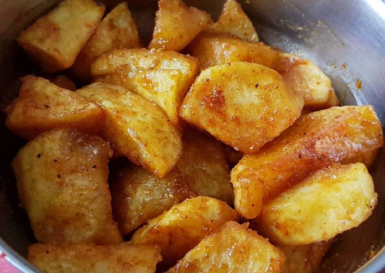 Recipe of Crispy sweet and sour potatoes in 21 Minutes for Young Wife