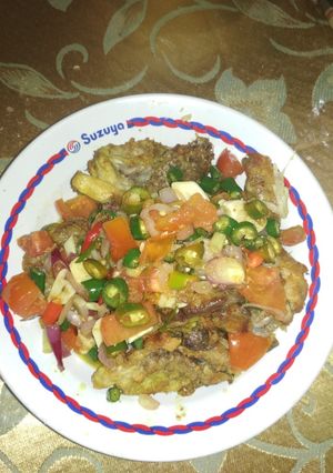 Foto resep Ayam penyet sambal matah