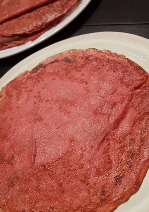Une photo de Crepes aux framboises