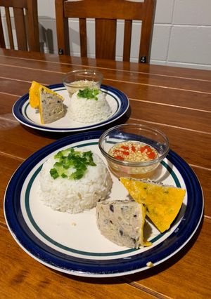 Hình của món Chả trứng hấp.