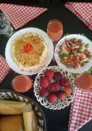 صورة لوصفة طورطة البطاطا محشية دجاج ماريني