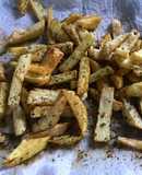 Papas y huevos fritos