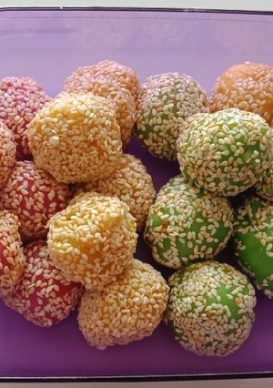 Foto resep Mochi pelangi