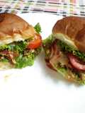 Leftover shredded meat burger...😋😋