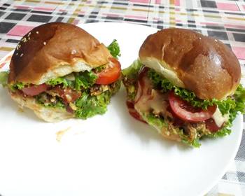 How To Prepare Recipe Leftover shredded meat burger Delicious Simple