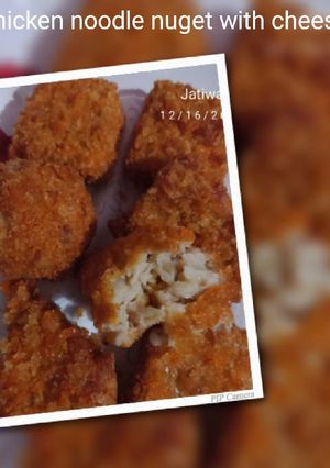 Foto resep Chicken noodle nuget with cheese