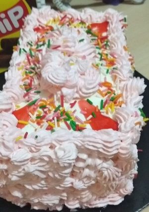 Foto resep Kue ulang tahun sederhana