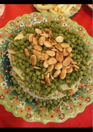 صورة لوصفة مقلوبة دجاج وبطاطا وخضرة 🇱🇧