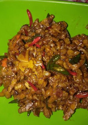 Foto resep Orek tempe pedas manis