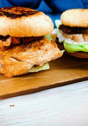 English muffin szendvics glutén és tejmentesen recept fotója