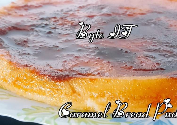 Caramel bread pudding