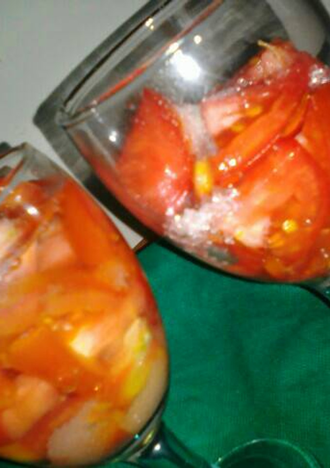 Foto resep Air Gula Tomat Merah (Rucuh)