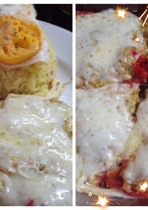 Una foto de Morrones rellenos