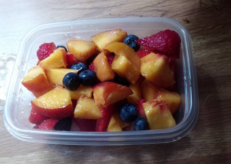 Easiest Way to Prepare Appetizing Sweet berries oh my peaches 😮