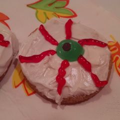 A picture of Eyeball Cookies.