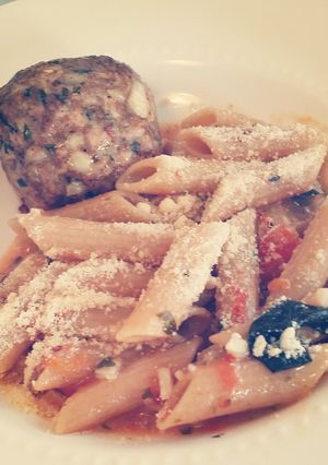 A picture of Amanda's Lamb meatballs.