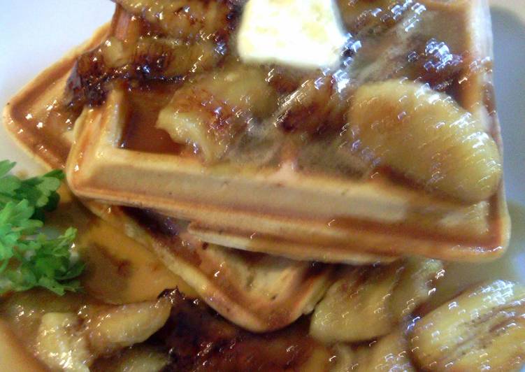 Step-by-Step Guide to Make Speedy Banana caramel waffles