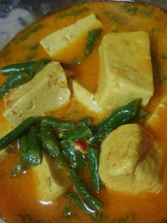 Foto resep Sayur buncis tahu kuah santan pedas