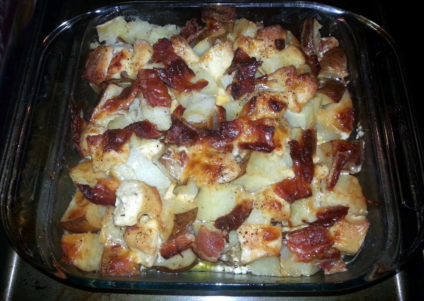 Loaded Potato and Chicken Casserole