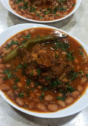صورة لوصفة لوبيا ڨريني بلحم الخروف