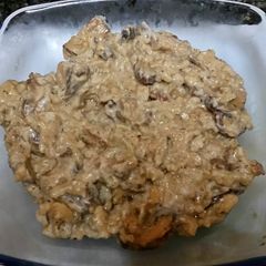 A picture of What do I have beef stroganoff style.