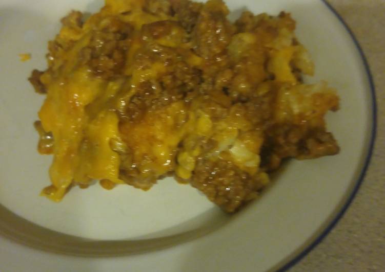 Recipe of Super Quick Homemade Tater Tot Casserole