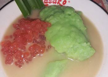 Masakan Populer Bubur sum sum pandan mutiara Nikmat Lezat