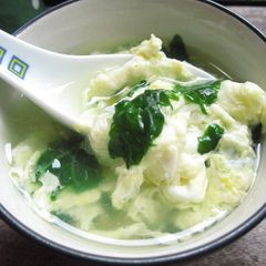 A picture of With Spinach Egg Drop Soup.