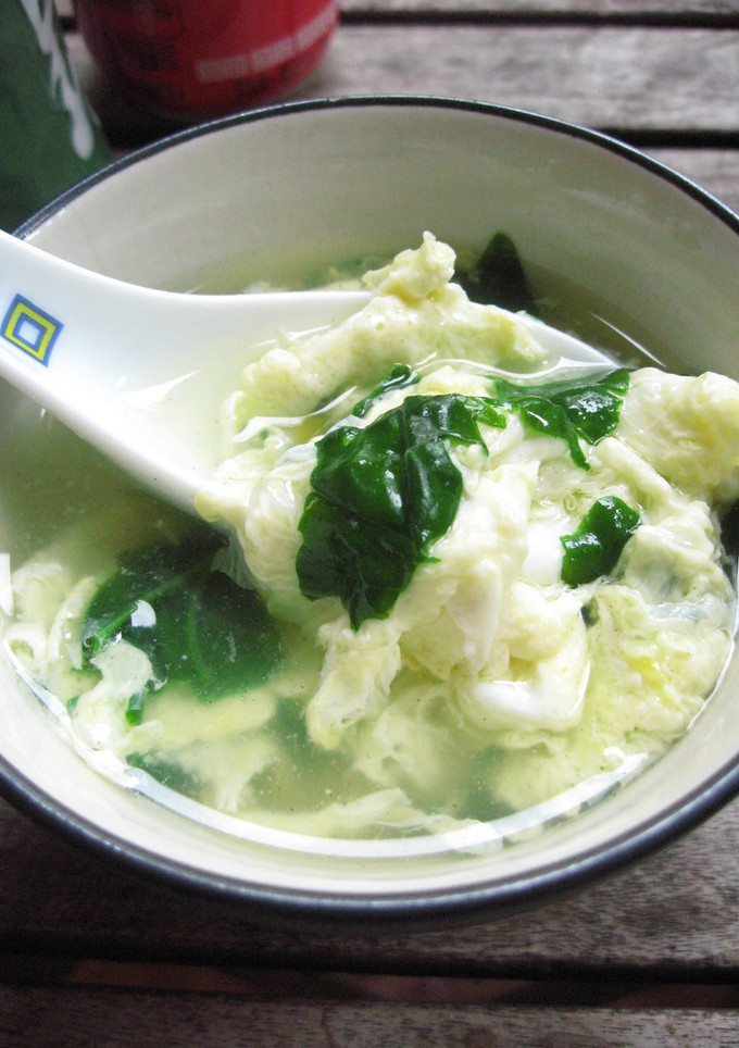 A picture of With Spinach Egg Drop Soup.