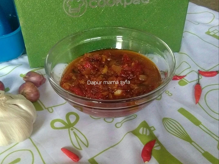Cara Mudah Membuat Resep Sambal terasi goreng yang Uenak Anti Ribet, Mantap