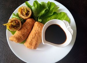 Una foto de Rollitos primavera