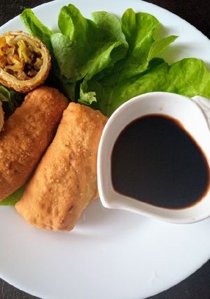 Una foto de Rollitos primavera