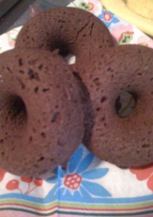 A picture of Easily Made with a Microwave!! Microwave Doughnuts.