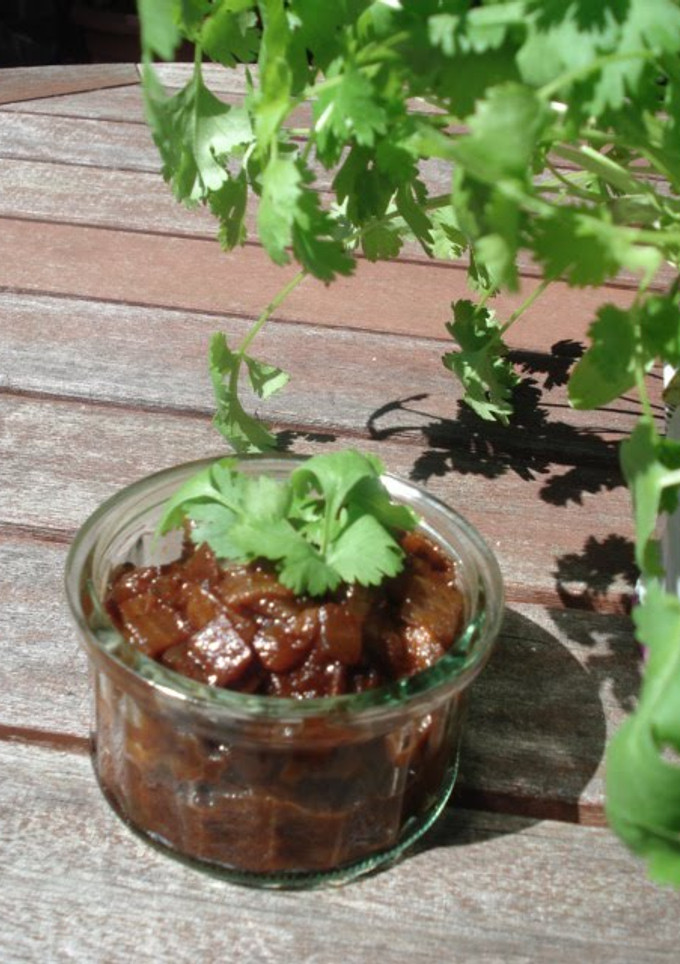 A picture of Onion Chutney.
