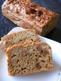 A picture of Dense Caramel Banana Bread.