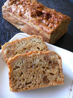 A picture of Dense Caramel Banana Bread.