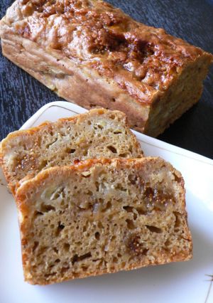 A picture of Dense Caramel Banana Bread.