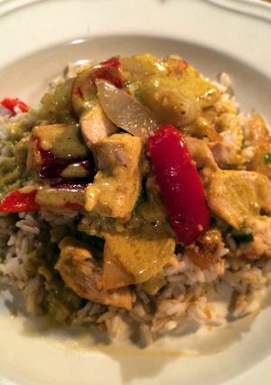 A picture of Coconut Chicken Curry.