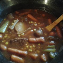 A picture of Hunter's Red Stew (venison).