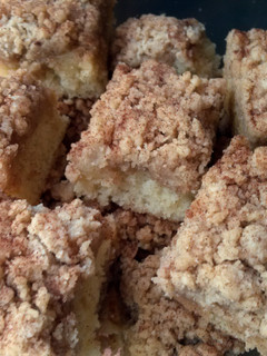 A picture of Martha Stewart's Crumb Cake.