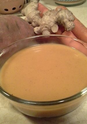 A picture of Sweet Potato and Carrot Soup.