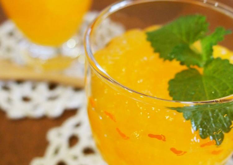 Simple Way to Prepare Quick Fizzy Tangerine Crush Jellies