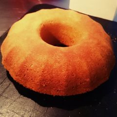 A picture of Classic sponge cake with a cinnamon twist.