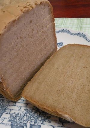 A picture of 100% Rice Flour Sandwich Bread (Brown Sugar) with the Bread Maker.