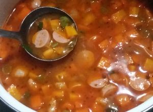 Foto resep Sup Merah Sosis