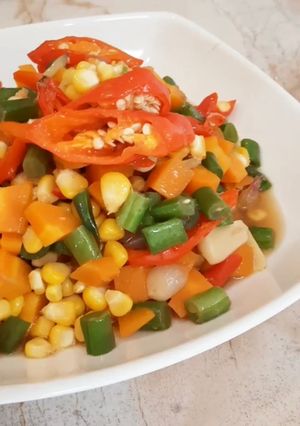 Foto resep Buncis Wortel Jagung Saus Tiram