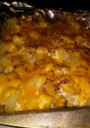 A picture of Cheesy bacon ranch potatoes.